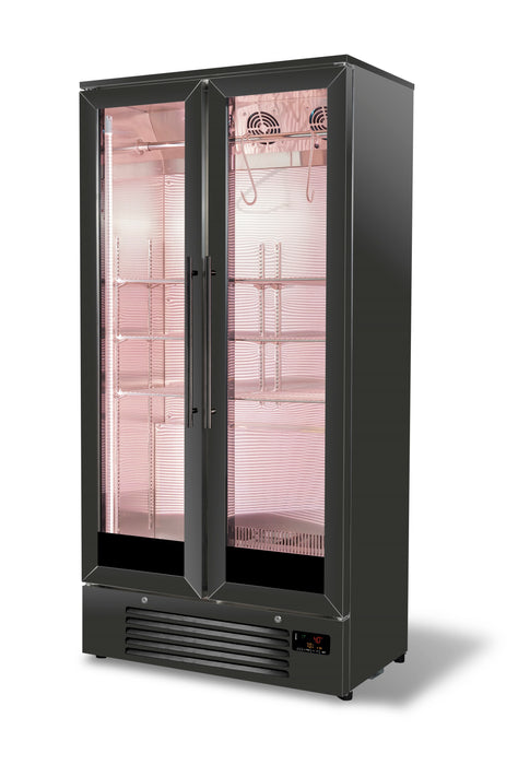 Combisteel black stainless steel two door dry age cabinet with digital display view 3