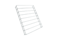 White shelf partition dividers for commercial refrigerator storage