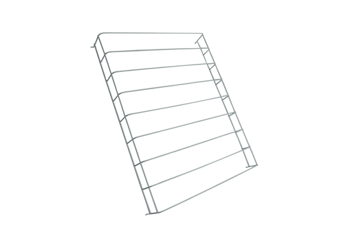White shelf partition dividers for commercial refrigerator storage
