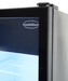 Combisteel PIB-360R single glass door upright display fridge with black exterior view 7