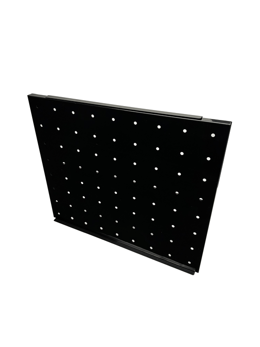 Black perforated metal grid rack for Combisteel 7455 refrigeration equipment