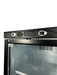 White Combisteel single glass door upright display refrigerator with internal shelving view 5