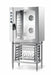Stainless steel gas convection oven with single door and temperature controls