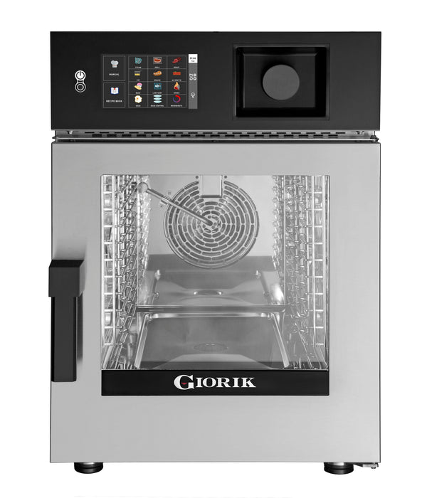 Combisteel gas combi steamer oven with right-hinged door and stainless steel finish view 3