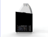 Black chest freezer with lift-up lid for ice cream display, 909mm wide view 3