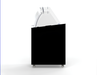 Black chest freezer with lift-up lid for ice cream display, 909mm wide view 5