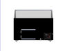 Black chest freezer with open top for ice cream bin storage, 1439mm wide view 4