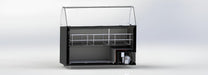 Black chest freezer with open top for ice cream bin storage, 1439mm wide view 6