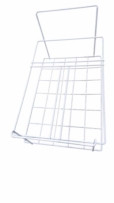 White rack designed to hold three ice cream bins for Combisteel Corsica display unit