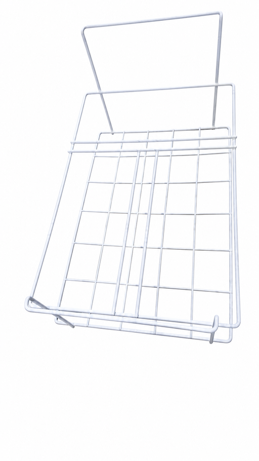 White rack designed to hold three ice cream bins for Combisteel Corsica display unit