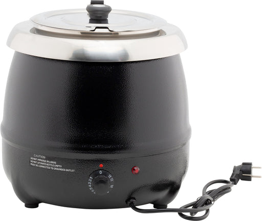 Black tabletop soup kettle with knob control and 10 litre capacity view 2