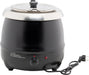 Black tabletop soup kettle with knob control and 10 litre capacity view 2