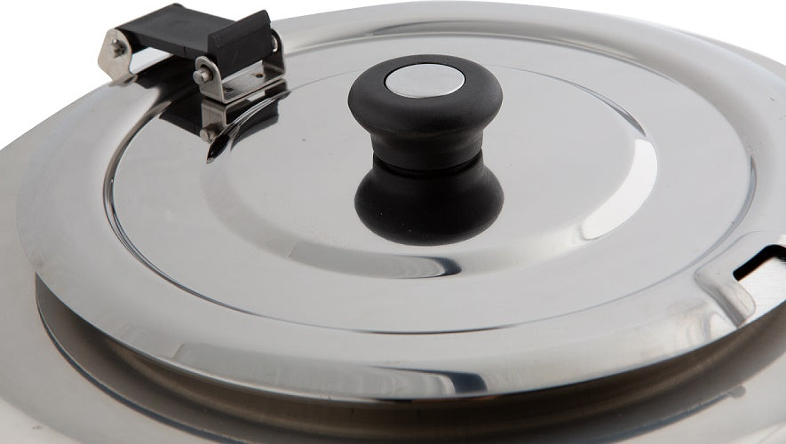 Black tabletop soup kettle with knob control and 10 litre capacity view 4