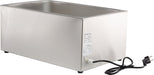 Stainless steel tabletop electric bain-marie with knob control and single 1/1 GN container view 6