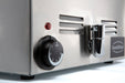 Stainless steel tabletop bain-marie with integral drain tap and control knob view 2