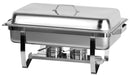 Stainless steel tabletop chafing dish with 1/1 GN pan cavity and water bath