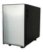 Black and stainless steel countertop milk cooler with integrated container and 7mm milk outlet. view 4