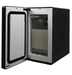Black countertop milk cooler with touch screen control and milk container, 220mm wide view 2