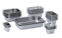 Stainless steel 1/6 GN container, 100mm height, parcel ready