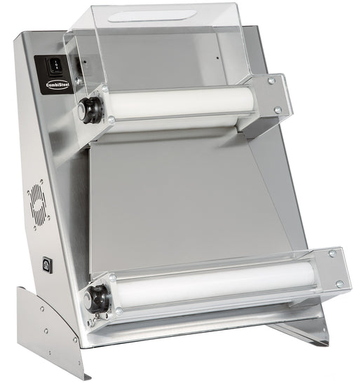 Combisteel straight dough roller with stainless steel rollers and control panel