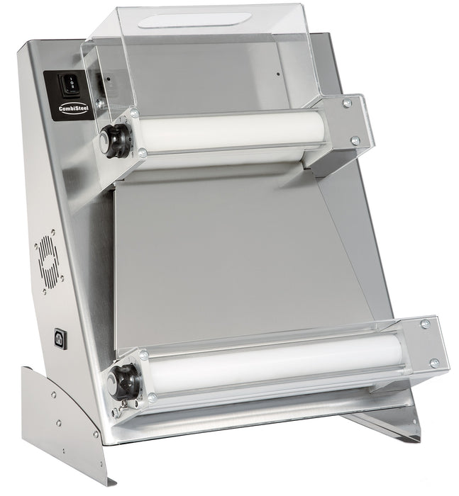 Combisteel straight dough roller with stainless steel rollers and control panel
