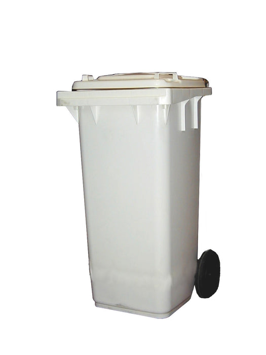 White Combisteel 120 litre waste disposal bin