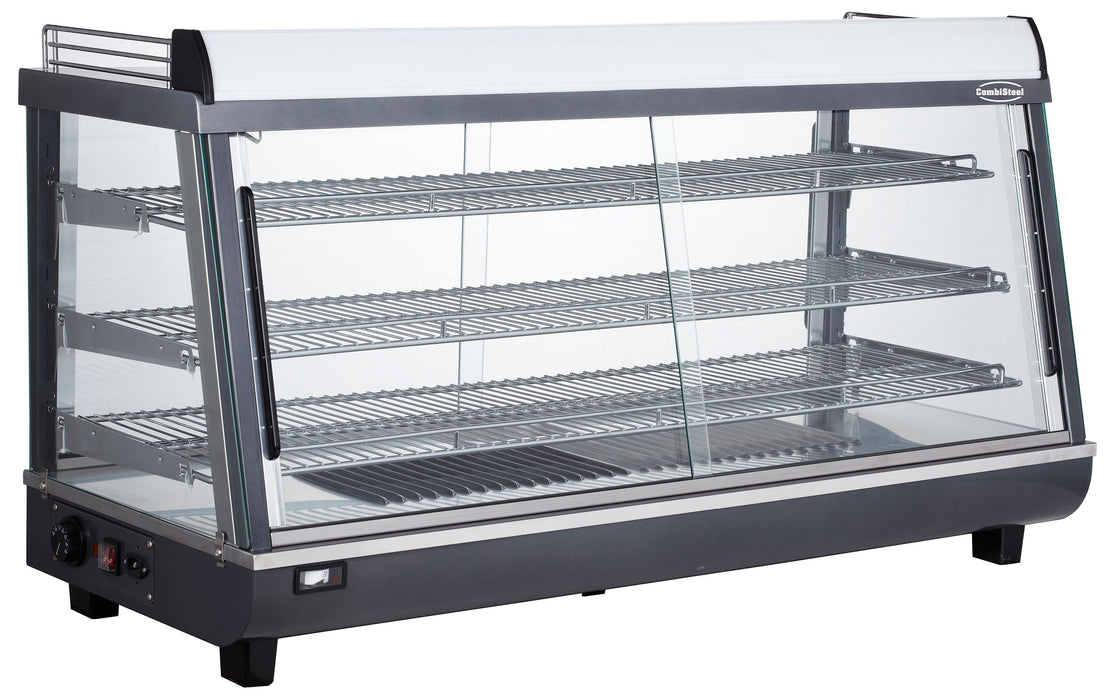 Combisteel DISPLAY 186L countertop hot display with LED lighting and three grids