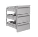 Combisteel 1/3 drawer set monoblock with soft closing drawers