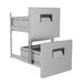 Stainless steel drawer set for beer cooler, half-size format view 2