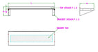 Stainless steel wall-mounted shelf with brackets, 800mm wide by 400mm deep. view 2