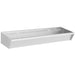 Stainless steel hand wash basin with two taps, 1200mm width