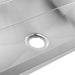 Stainless steel hand wash basin with two taps, 1200mm width view 2