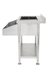 Stainless steel cocktail bar station with 900mm width, compact mixing counter. view 6