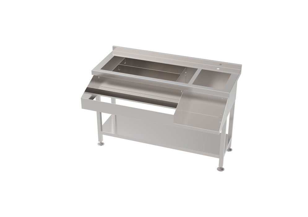 Combisteel stainless steel cocktail bar station with integrated sink and prep surface