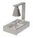 Stainless steel tabletop heat lamp with single overhead element for GN1/1 container