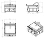 Combisteel contact grill with ribbed cast iron plates and stainless steel body view 2