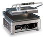 Combisteel stainless steel contact grill with smooth cast iron top plate and grease tray