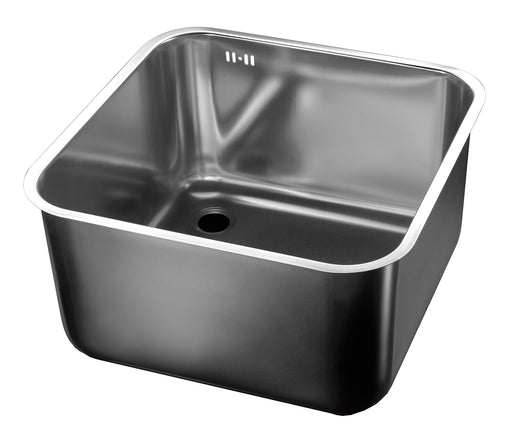 Combisteel stainless steel sink unit, 400x400x200mm with overflow pipe