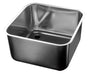 Combisteel 500x500x300mm stainless steel sink unit with overflow pipe