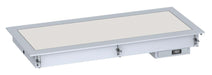 White ceramic top drop-in heated unit for commercial kitchen counter installation