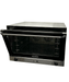 Stainless steel compact convection oven with glass door and four guide rails view 2