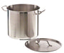 Stainless steel deep stockpot with lid, 24cm diameter, 6.3 litre capacity view 2