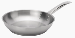 Stainless steel frypan with 32cm diameter and 4 litre capacity view 2