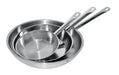 Stainless steel frypan with 32cm diameter and 4 litre capacity