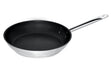 Stainless steel frypan with non-stick coating, 28cm diameter, shallow sides view 2