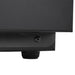 Black Combisteel four-door glass backbar cooler with LED lighting and digital display view 4