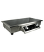 Combisteel drop-in induction stove with two cooking hobs and knob controls view 2