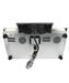 Combisteel drop-in induction stove with two cooking hobs and knob controls view 6