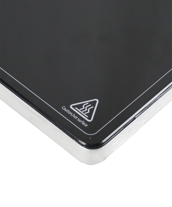 Stainless steel electric heated top unit with touch screen controls view 3