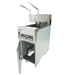 Stainless steel freestanding electric fryer with single 25 litre tank and digital display view 4